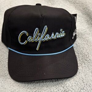 Bad Birdie Black Cap with Blue Trim ‘California’